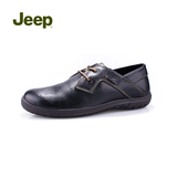 Jeep吉普专柜正品男士春夏季系带真皮休闲时尚流行男鞋JS413