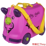 可坐可骑儿童旅行箱男宝宝骑行拖拉行李箱实用生日暑假礼物储物箱
