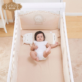 圣贝奇婴儿床围纯棉婴儿床上用品套件秋冬宝宝床品四件套彩棉被子