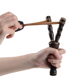 创意新奇特儿童木质弹弓 竹形户外射击玩具 儿童弹弓玩具 小弹弓