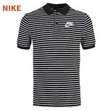 Nike耐克2016夏新款针织男透气条纹立领POLO衫短袖T恤832874-010