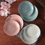 雅泰雪花瓷盘子陶瓷套装日式韩式创意和风餐具深菜盘饭盘汤盘菜碟