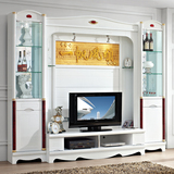 索米电视背景柜电视组合柜影视墙液晶电视柜简约酒柜组合2.72m