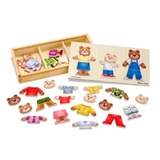 亚马逊Melissa&Doug木质拼图幼儿童宝宝早教益智力木制玩具2-3岁