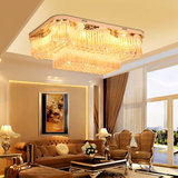 欧式客厅灯长方形水晶灯简约现代吸顶灯新中式灯具大气豪华大厅灯