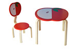 新款学习桌木质桌椅套装实木书桌幼儿园桌椅套装儿童手工桌写字桌