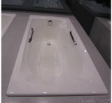 科勒正品 K-961T-0 梅兰妮1.6米铸铁浴缸 （带扶手孔）