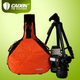 CADEN卡登 佳能尼康单反小相机包三角包 专业单肩斜跨摄影包防水