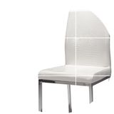 不锈钢餐椅 简约现代时尚环保皮艺椅子 酒店餐厅家用休闲餐椅