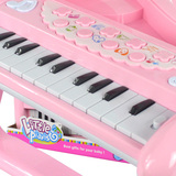 女孩粉色电子琴钢琴0-3-6岁初学者入门大教本钢琴键启蒙玩具儿童