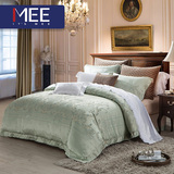 梦洁出品 MEE 提花四件套 欧式简约被套床单床上用品1.8m海德公园