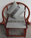中式坐垫椅垫红木餐椅垫子高档亚麻棉麻沙发坐垫海绵棕垫坐垫
