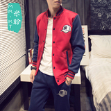 Mr．Kt新款韩版男士夹克男外套修身青年春秋运动棒球服男款套装潮