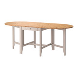 【新品】免费代购宜家正品加姆勒比欧式简约实木折叠式餐桌可调节