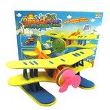 空气桨动力水上飞机模型 电动模型 DIY益智拼装玩具 航模器材