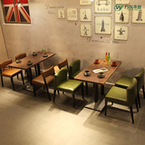 咖啡厅 西餐厅桌椅组合 甜品店 奶茶店  小吃店餐饮桌椅 饭店餐桌