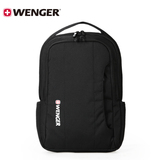 专柜正品瑞士军刀威戈Wenger15.6寸电脑包黑色休闲双肩背包书包