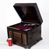 热卖西洋古董老物件哥伦比亚COLUMBIA台式唱机78转手摇留声机声音
