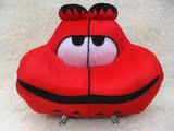 宜家简约创意布艺单人红色坐凳 可爱桃心个性时尚懒人小沙发/椅子
