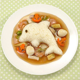 DIY儿童饭团模 创意兔子海豚饭团模具4件 米饭模具寿司饭团模子