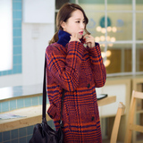 新款韩版羊绒毛呢外套女2016秋冬装中长款风衣长袖加厚呢子大衣潮
