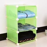 DIY组合式简易衣柜 鞋柜 塑料床头柜 收纳拆装单人柜特价