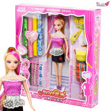 新款 芭比手工DIY芭比娃娃 洋娃娃 女童装扮玩具节日玩具礼盒套装