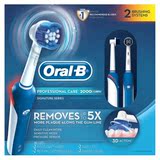美国代购直邮Oral B欧乐B professional care 2000电动牙刷两只装