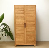 北欧纯实木大衣柜/橡木卧室组合家具收纳柜两门四门橡木