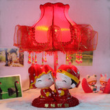 卧室床头灯结婚礼物红色婚房创意实用灯饰婚庆结婚台灯时尚礼品