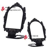 韩国进口安娜苏化妆镜公主梳妆镜台面镜可折美容镜多用女士补妆镜