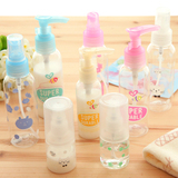 娜小屋创意旅行便携化妆品分装瓶乳液瓶 透明塑料小喷雾瓶按压瓶