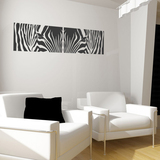 客厅沙发电视玄关背景墙壁贴纸 宿舍寝室床头装饰墙贴画斑马zebra