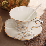 LifeEyes欧式骨瓷咖啡杯子套装陶瓷咖啡杯碟送勺子 包邮