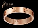 正品代购Cartier/卡地亚18K玫瑰金LOVE结婚戒指 经典指环B4085200
