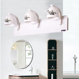 led镜前灯中式陶瓷镜前灯绘画浴室欧式镜灯镜柜灯卫生间浴室壁灯