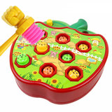 儿童苹果电动打地鼠大号益智音乐游戏机男宝宝男孩玩具1-2-3岁