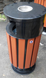 公园椅木塑冲钻特价新品上市户外垃圾桶单桶公共设施