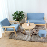 小户型三人位布沙发可拆洗宜家日式双人沙发简易田园单人沙发简约
