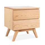 实木床头柜现代简约日式北欧宜家地中海风格家具MUJI 橡木床头柜