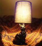 moooi现代简约卧室床头装饰灯可爱卡通儿童灯黑白色兔子台灯