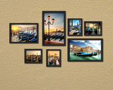 水城威尼斯建筑装饰画小船风景挂画 现代家居装饰画 简约组合壁画