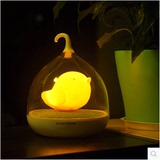 天蜗创意鸟笼灯usb充电小夜灯 LED智能触碰感应灯 卧室床头氛围灯