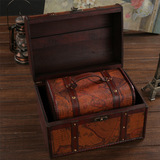 热销礼品三件套 古典木质木箱子 欧式复古创意收纳盒仿古百宝箱