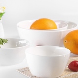 米饭碗 方碗 韩式碗面碗汤碗唐山英伦骨瓷餐具4.5|5.5|7|9寸方碗|