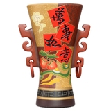 中国风新古典彩陶陶瓷花瓶 创意艺术品家居摆设 礼品摆件礼物