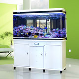 闽江生态鱼缸水族箱大型底滤超白玻璃客厅中型屏风龙鱼缸1.2米1.5