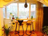 LOFT美式乡村复古做旧实木铁艺酒吧吧台桌椅组合客厅家用休闲凳子