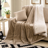 米高 双层加厚珊瑚绒毯子床单秋冬午睡空调毯毛巾被法兰绒盖毯