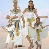 万圣节舞会服装cos埃及法老艳后尼罗河服男女成人儿童亲子舞台装